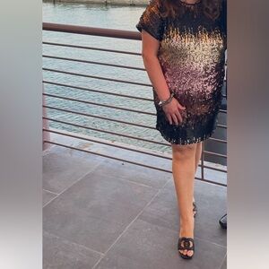 Sequin Gradient Dress